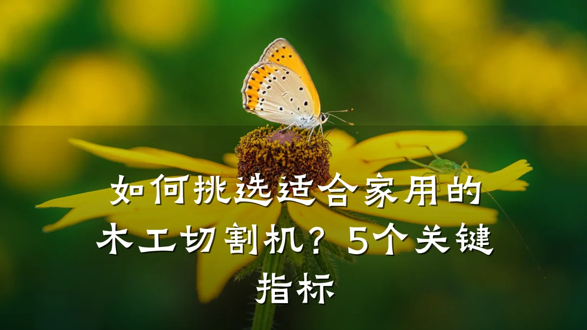 如何挑选适合家用的木工切割机？5个关键指标